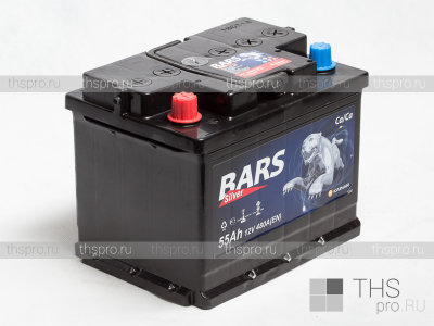 Аккумулятор BARS Silver  55Ah EN480 п.п. (242х175х190)