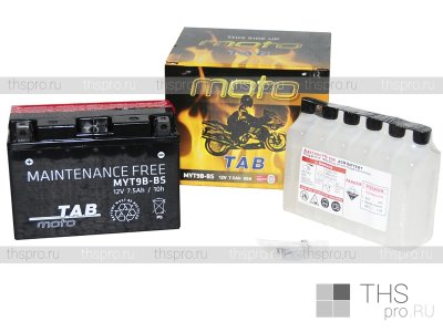 Аккумулятор TAB MAINTENANCE FREE BATTERY 7,5Ah EN80 п.п (150x70x105) (MYT9B-BS) AGM