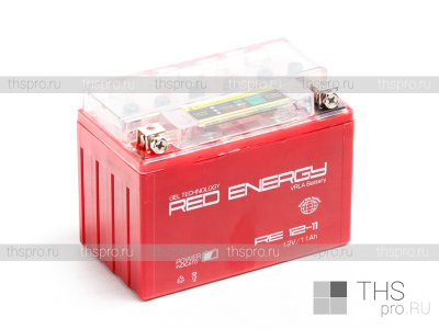 Аккумулятор RED ENERGY  11Ah EN220 п.п. (150х86х112) RE 1211 (YTZ12S, YTZ14S)