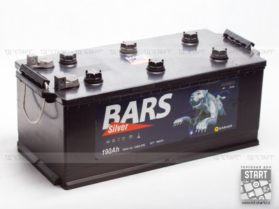 Аккумулятор BARS Silver 190Ah EN1250 о.п. (524х239х223) (В13, ПК)