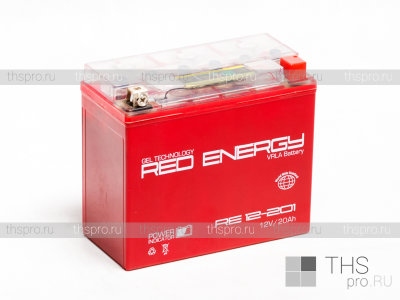 Аккумулятор RED ENERGY  18Ah EN280 о.п. (177х88х154) RE 12201 (YTX20L-BS, YTX20HL-BS, YB16L-B,  YB18L-A)