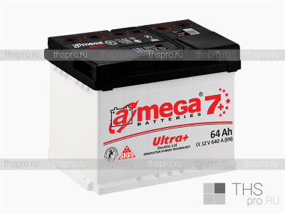 Аккумулятор A MEGA BATTERIES Ultra+  64Ah EN640 о.п. (242x175x190)