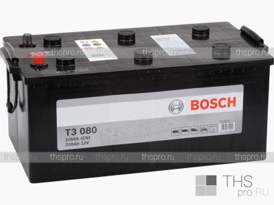 Аккумулятор BOSCH T3 080 200Ah 1050A (EN) п.п.(518х276х242) 700 038 105 (L+)