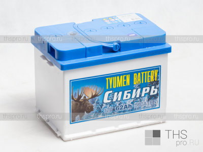 Аккумулятор TYUMEN Battery Сибирь  62Ah EN570 п.п. (242х175х190) L