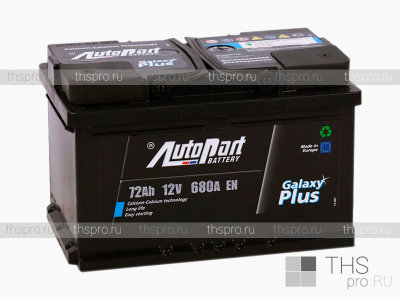 Аккумулятор AutoPart Plus  72Ah EN680 o.п.(276х175х175)