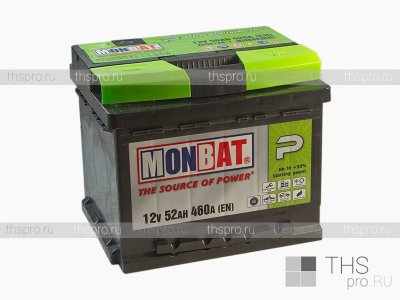Аккумулятор MONBAT P (Premium)  52Ah EN460 о.п. (207х175х175) (A55B1XO_1)