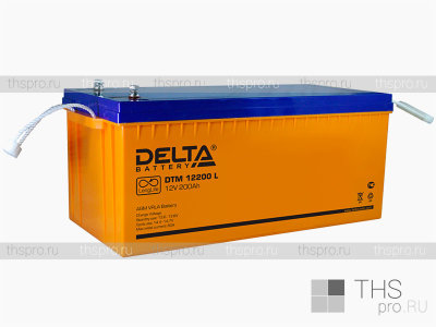 Аккумулятор DELTA  12V 200Ah (DTM 12200 L) (522х238х223)