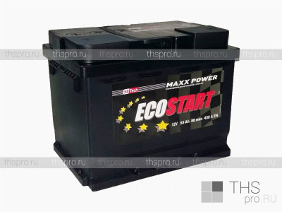 Аккумулятор ECOSTART  55Ah EN450 о.п.(242х175х190)