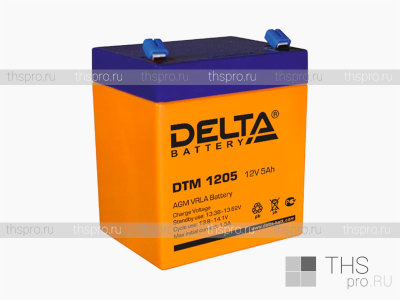 Аккумулятор DELTA  12V   5Ah (DTM 1205) (90х70х107)
