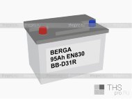 Аккумулятор BERGA 95Ah EN830 п.п.(306х173х225) (BB-D31R) (борт)