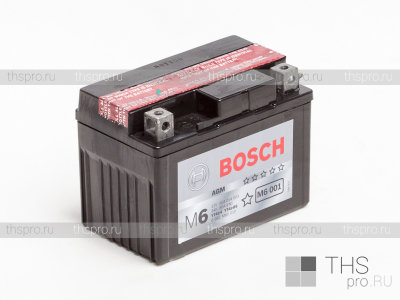 Аккумулятор BOSCH  3Ah EN30 о.п.(114х71х86) (YT4L-4/YT4L-BS) (Y5) AGM