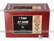 Аккумулятор TROJAN 27-AGM 12V (5/77Ah; 20/89Ah; 100/99Ah) (306х174х221) (BCI 27)