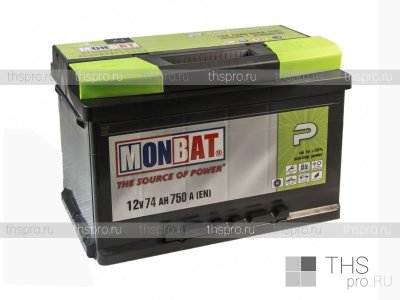 Аккумулятор MONBAT P (Premium)  74Ah EN750 о.п. (278х175х175) (A78B3XO_1)