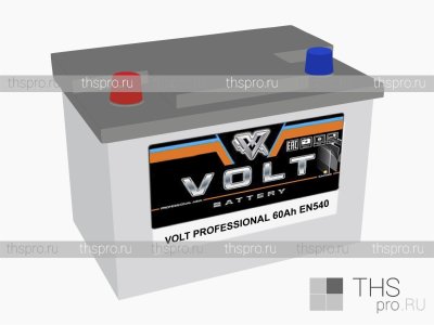 Аккумулятор VOLT PROFESSIONAL  60Ah EN540 п.п.(242x175x190)