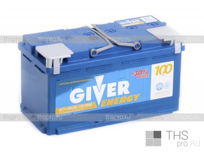Аккумулятор GIVER ENERGY 100Ah EN900 о.п.(353х175х190)