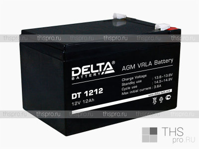 Аккумулятор DELTA  12V  12Ah (DT 1212) (151х98х101)