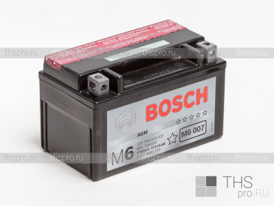Аккумулятор BOSCH  6Ah EN50 п.п.(151х88х94) (YTX7A-4/YTX7A-BS) (Y5) AGM