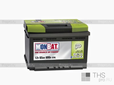 Аккумулятор MONBAT P (Premium)  65Ah EN600 о.п. (242х175х190)