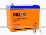 Аккумулятор DELTA  12V  75Ah (DTM 1275 L) (258х166х215)