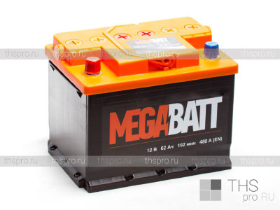 Аккумулятор  MEGA BATT   62Ah EN480 п.п.(242х175х190)