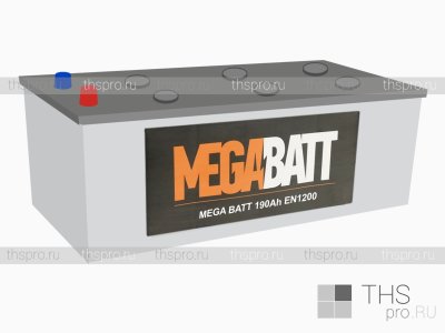 Аккумулятор  MEGA BATT  190Ah EN1200 о.п.(525х240х243) (КБ) (B13)