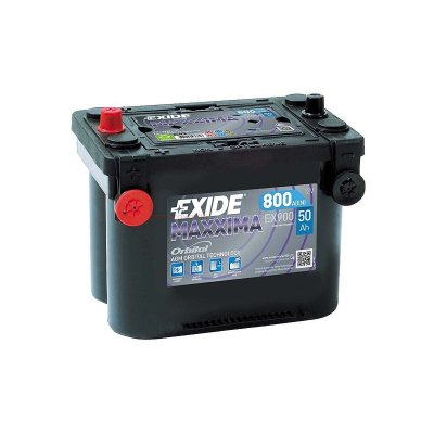 Аккумулятор EXIDE MARINE & LEASURE range Start AGM 50Ah EN800 uni(265x175x206) (EX900)