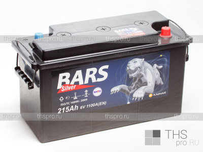 Аккумулятор BARS Silver 3-СТ 215Ah EN1100 п.п. (426х171х240) АПЗ