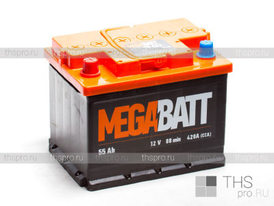 Аккумулятор  MEGA BATT   55Ah EN420 п.п.(242х175х190)