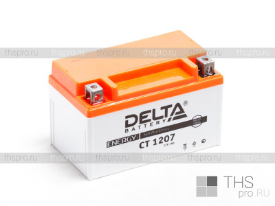 Аккумулятор DELTA   7Ah EN105 п.п. (150х86х94) CT 1207 (YTX7A-BS)