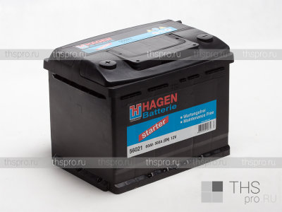 Аккумулятор HAGEN  60Ah EN500 п.п.(242х175х190) (56021)