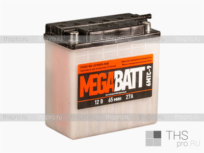 Аккумулятор  MEGA BATT 6МТС-9Ah EN27 о.п.(150х77х142)