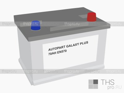 Аккумулятор AutoPart Galaxy Plus  70Ah EN570 о.п.(254х175х225)