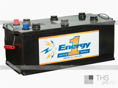 Аккумулятор  Energy 1  190Ah EN1250 п.п.(530х223х223) (ПК) (В00)