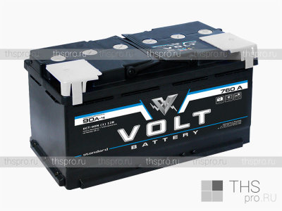 Аккумулятор VOLT STANDARD (A)  90Ah EN760 о.п.(350x175x190)