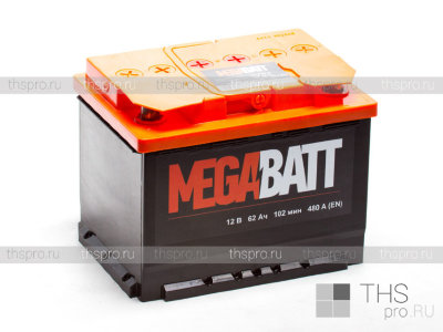Аккумулятор  MEGA BATT   62Ah EN480 о.п.(242х175х190)