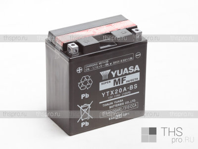 Аккумулятор YUASA   17Ah EN п.п.(150х85х160) (YTX20A-BS)