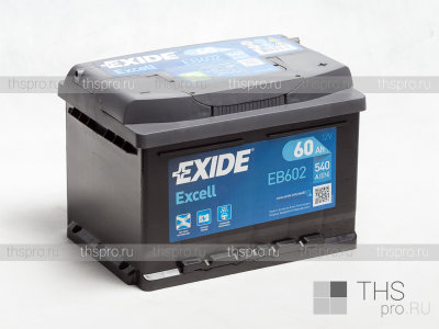Аккумулятор EXIDE EXCELL  60Ah EN540 о.п.(242х175х175) (EB602)