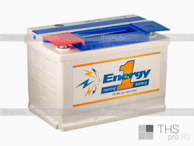 Аккумулятор  Energy 1   75Ah EN620 п.п.(258х173х220) Asia