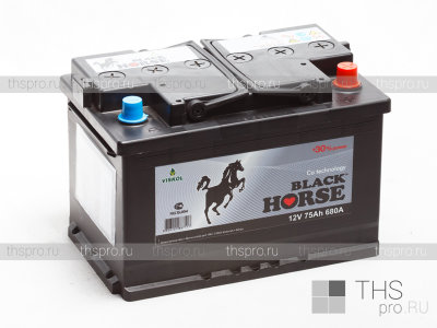 Аккумулятор Black Horse 75Ah 680EN о.п.(278х175х190)