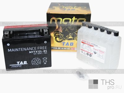 Аккумулятор TAB MAINTENANCE FREE BATTERY 10Ah EN160 о.п (150x87x130) (MYTX12L-BS) AGM