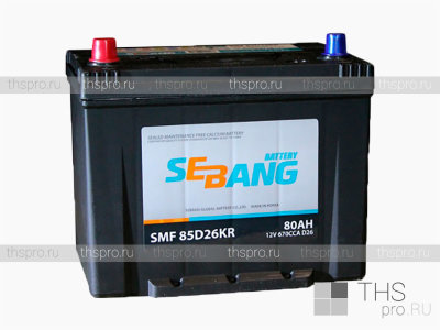 Аккумулятор SEBANG  80Ah EN670 п.п.(260x175x225)