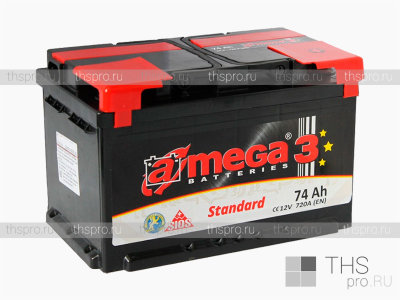 Аккумулятор A MEGA BATTERIES Standard  74Ah EN720 о.п (278x175x190)