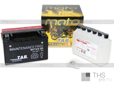 Аккумулятор TAB MAINTENANCE FREE BATTERY 8Ah EN120 п.п (150x87x105) (MYTX9-BS) AGM