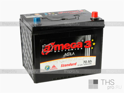 Аккумулятор A MEGA BATTERIES Standard Asia  70Ah EN610 о.п (254x170x219)