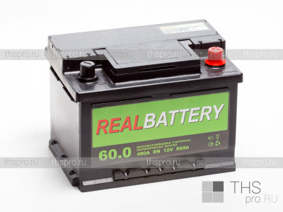 Аккумулятор REALBATTERY  60Ah EN480 о.п. (242х175х175) низ.