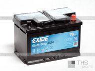 Аккумулятор EXIDE Start&Stop AGM  70Ah EN760 о.п.(278х175х190) (EK700)