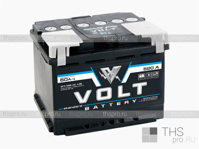 Аккумулятор VOLT STANDART  60Ah EN520 п.п.(242x175x190)