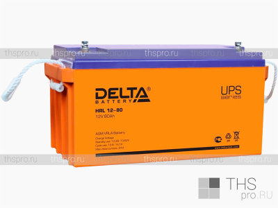 Аккумулятор DELTA 12V 80Ah [HRL12-80] (350x167x179)