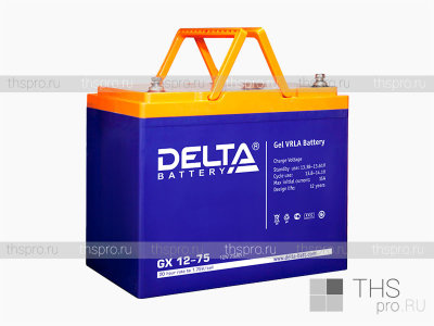 Аккумулятор DELTA  12V  75Ah (GX 12-75) (258х166х215)