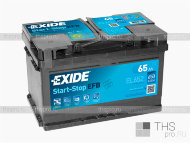 Аккумулятор EXIDE START-STOP EFB  65Ah EN650 о.п.(278х175х175) (EL652)